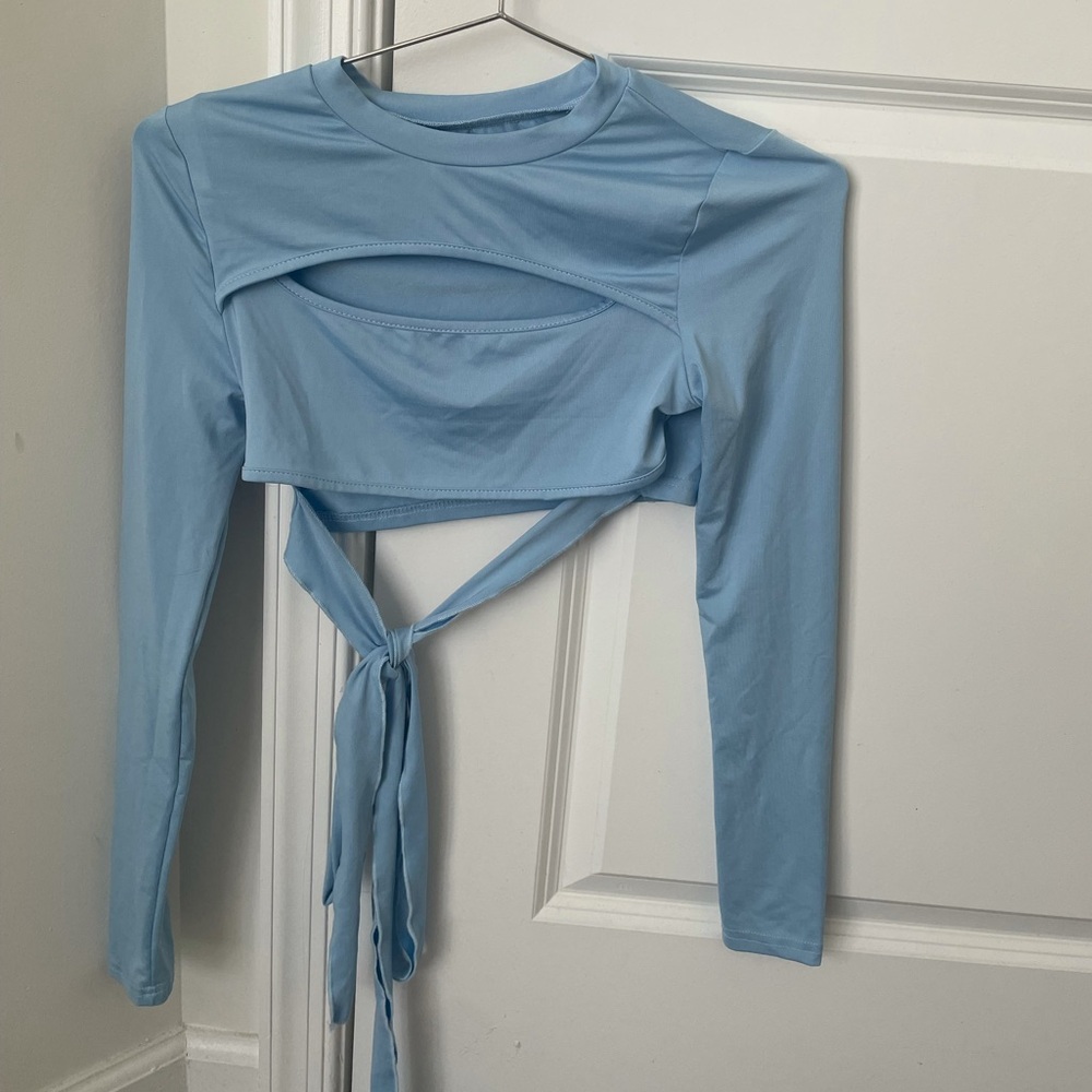 Gorgeous Blue Crop Top
